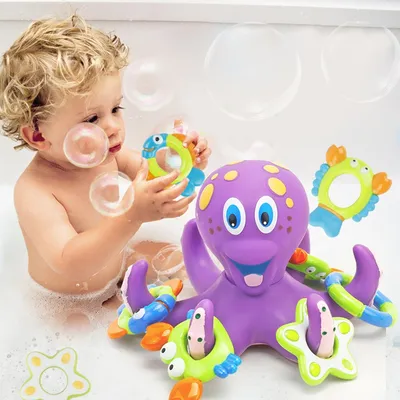 Octopus Bath Toy Shower Play Set