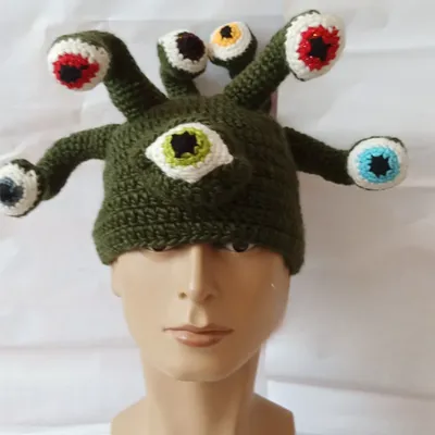 Octopus Eyes Amazon Autumn and Winter Foreign Trade Creative Halloween Handmade Hats Alternative Wool Hats Octopus Eyes Amazon Autumn and Winter Foreign Trade Creative Halloween Handmade Hats Alternative Wool Hats