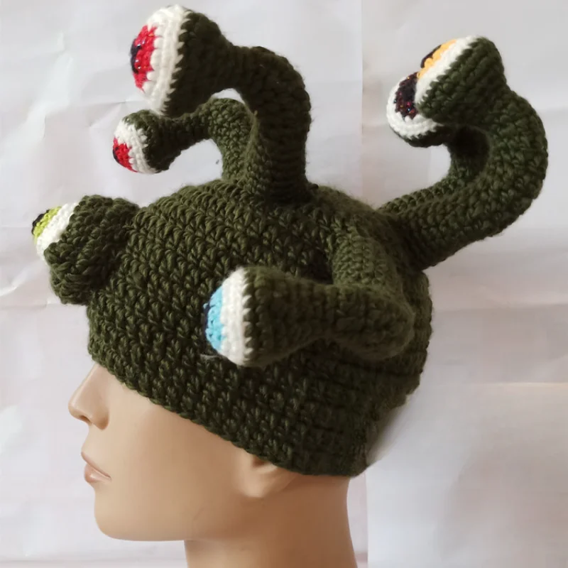 Octopus Eyes Amazon Autumn and Winter Foreign Trade Creative Halloween Handmade Hats Alternative Wool Hats Octopus Eyes Amazon Autumn and Winter Foreign Trade Creative Halloween Handmade Hats Alternative Wool Hats
