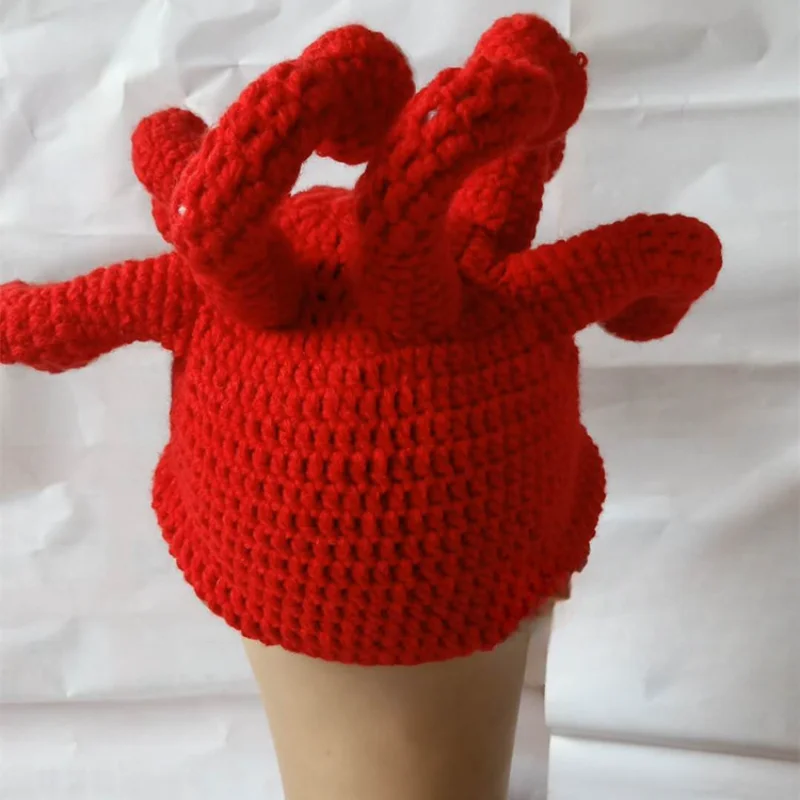 Octopus Eyes Amazon Autumn and Winter Foreign Trade Creative Halloween Handmade Hats Alternative Wool Hats Octopus Eyes Amazon Autumn and Winter Foreign Trade Creative Halloween Handmade Hats Alternative Wool Hats