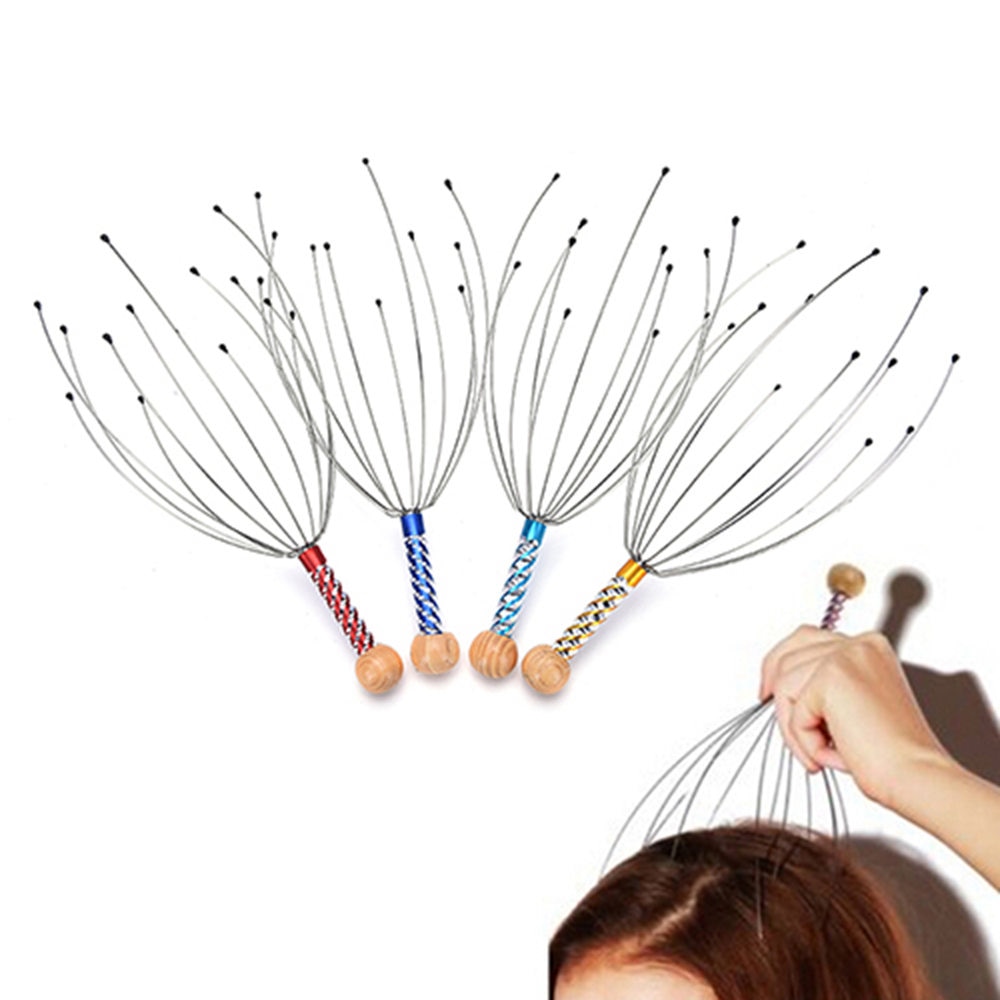 Octopus Head Massager Steel Wire with Handle Octopus Head Massager Steel Wire with Handle