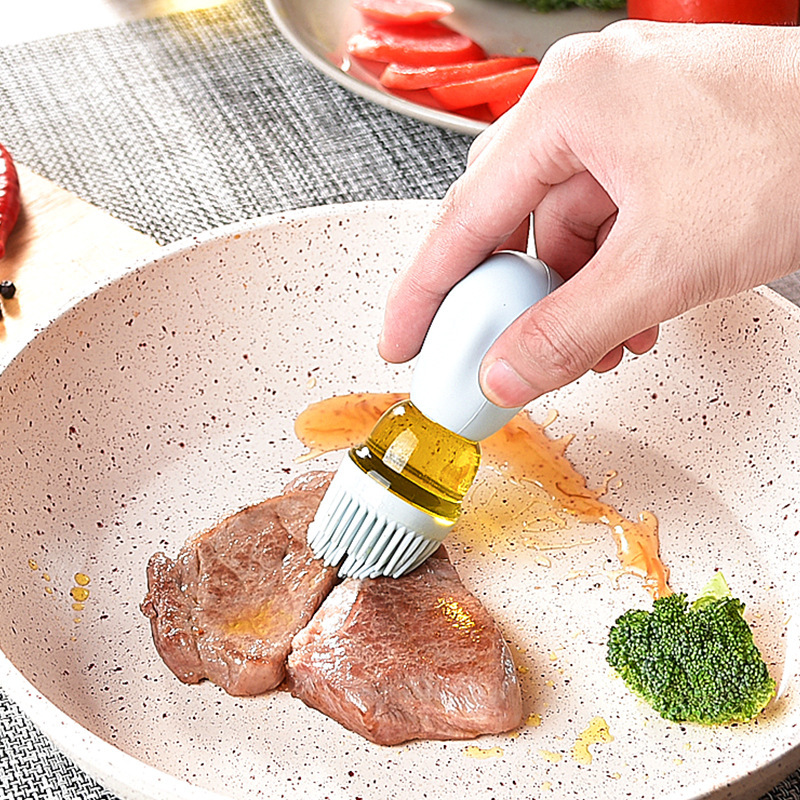 Oil Dispenser Bottle with Silicone Brush