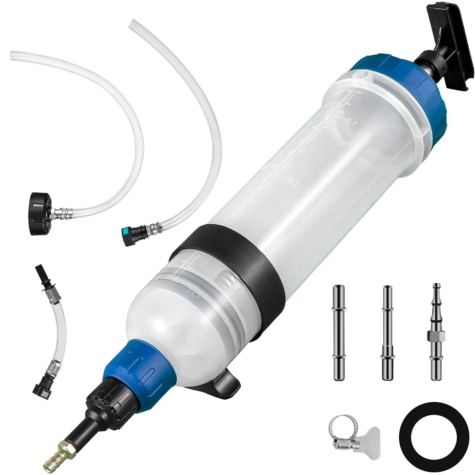 Oil Syringe Pump Syringe Liquid Extractor Pump Automobile Fuel Transfer 1500Ml Large Capacity For Brake Fluid Engine