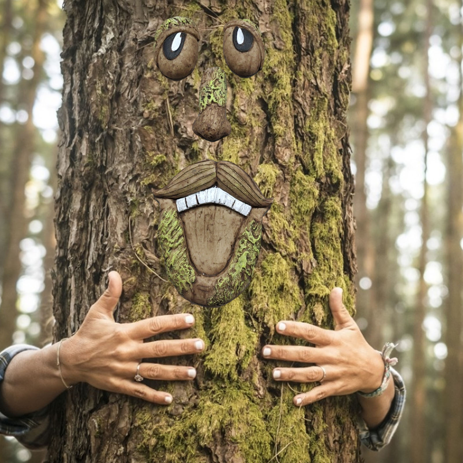 Old Man Tree Face Tree Trunk Decoration