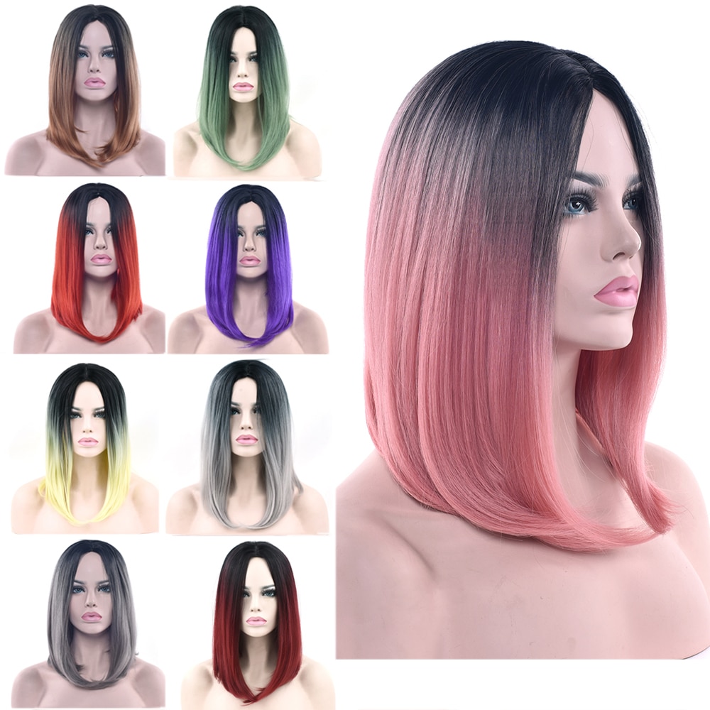 Ombre Wig Straight Hairstyle Ombre Wig Straight Hairstyle
