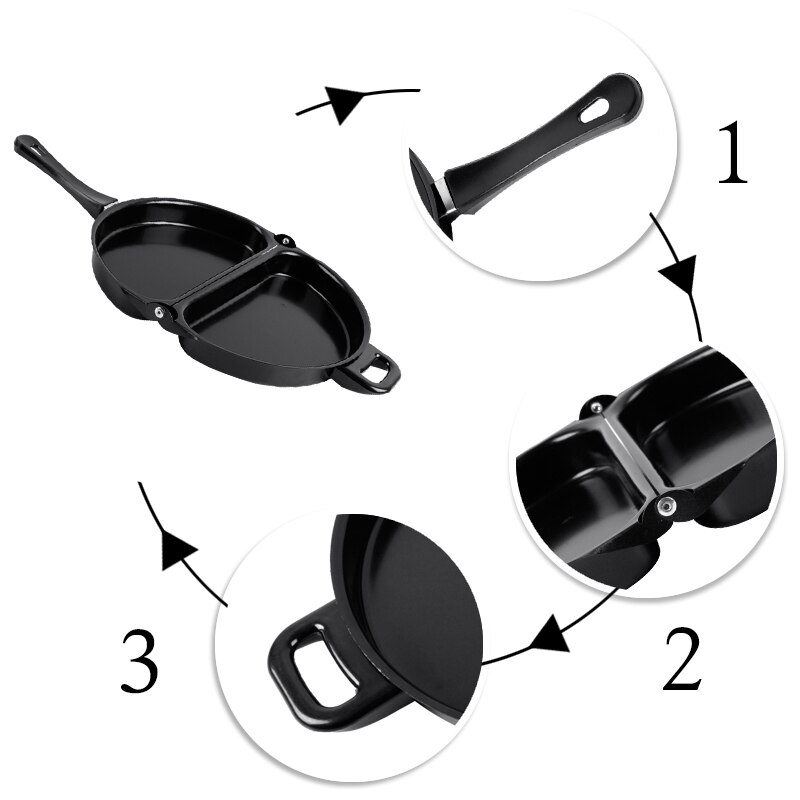 Omelette Pan Easy Flip Double Sided Pan Omelette Pan Easy Flip Double Sided Pan