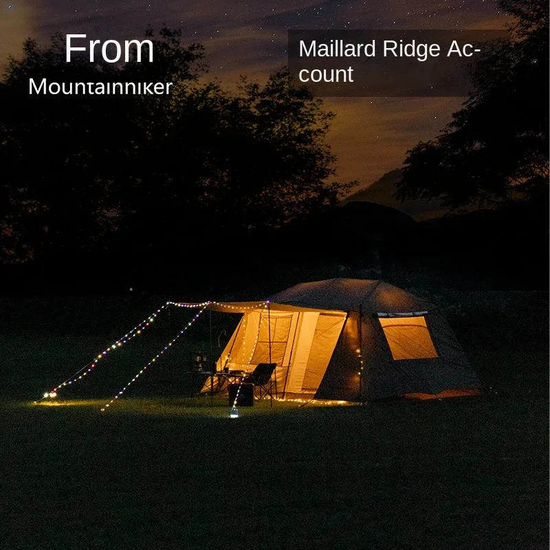 One-button Tent Living Shell Shelter Ridge Tent Two Bedrooms and One Living Room Automatic Beach Outdoor Large