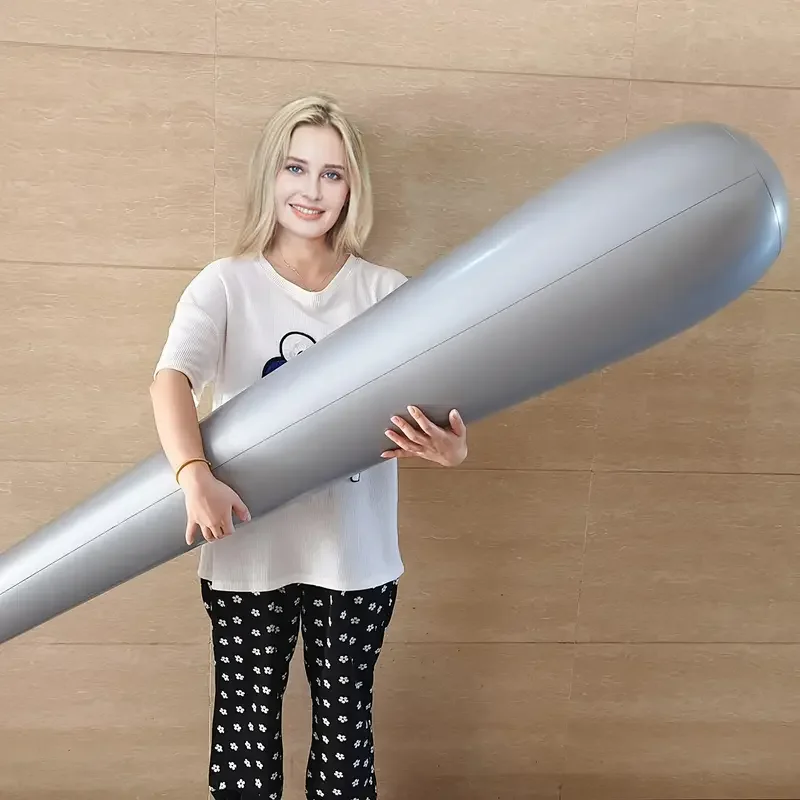 One Giant Inflatable Baseball Bat, a PVC Sports-Themed Party Prop, Suitable for Birthdays, Thanksgiving Events and One Giant Inflatable Baseball Bat, a PVC Sports-Themed Party Prop, Suitable for Birthdays, Thanksgiving Events and