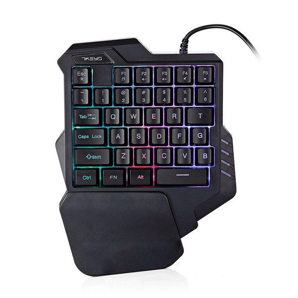 One Handed Gaming Keyboard with LED Light One Handed Gaming Keyboard with LED Light