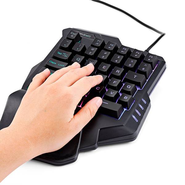 One Handed Gaming Keyboard with LED Light One Handed Gaming Keyboard with LED Light