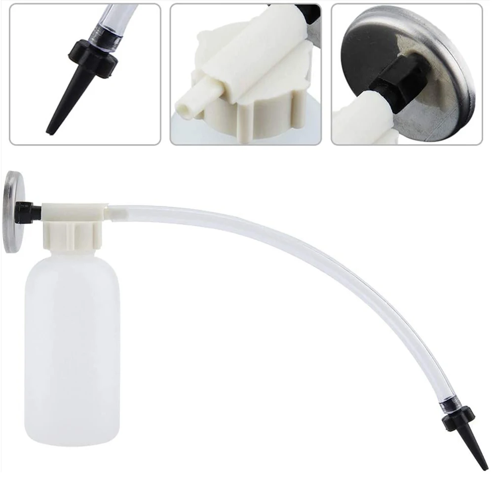 One-Man Brake Bleeder Kit Oil Changing Insert Tool With Adsorption Magnets No Mess Brake Fluid Bleeding Tool