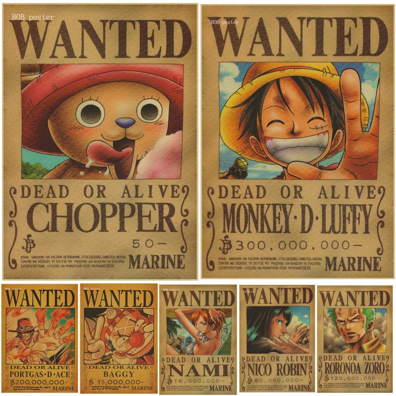 One Piece Poster Wall Sticker