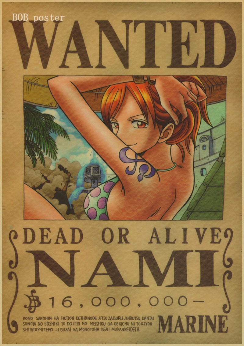 One Piece Poster Wall Sticker One Piece Poster Wall Sticker
