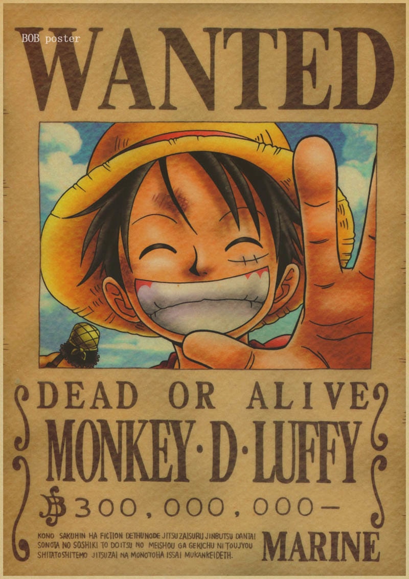 One Piece Poster Wall Sticker One Piece Poster Wall Sticker