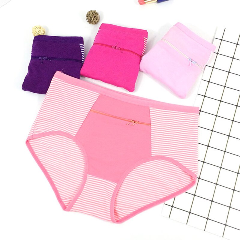 One Size Cotton Panty with Pocket for Women One Size Cotton Panty with Pocket for Women