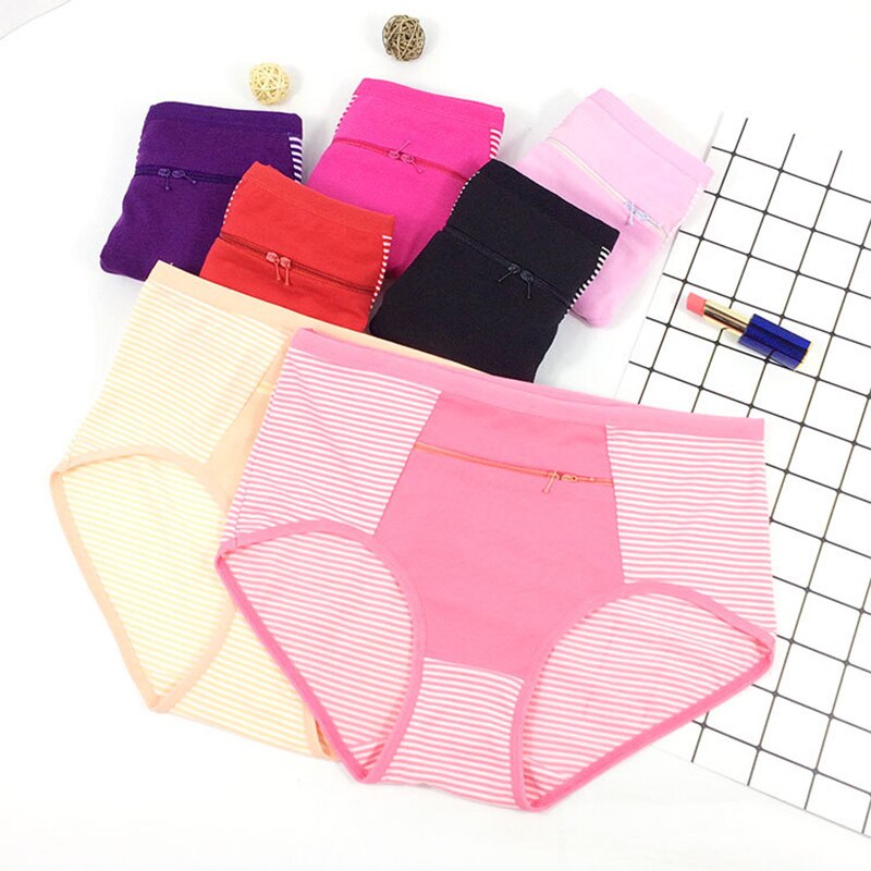 One Size Cotton Panty with Pocket for Women