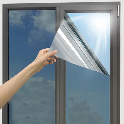 One Way Window Film, Mirror Effect Tint Glass Covering for Home Office,Reflective Heat Control Anti UV Glass Door One Way Window Film, Mirror Effect Tint Glass Covering for Home Office,Reflective Heat Control Anti UV Glass Door