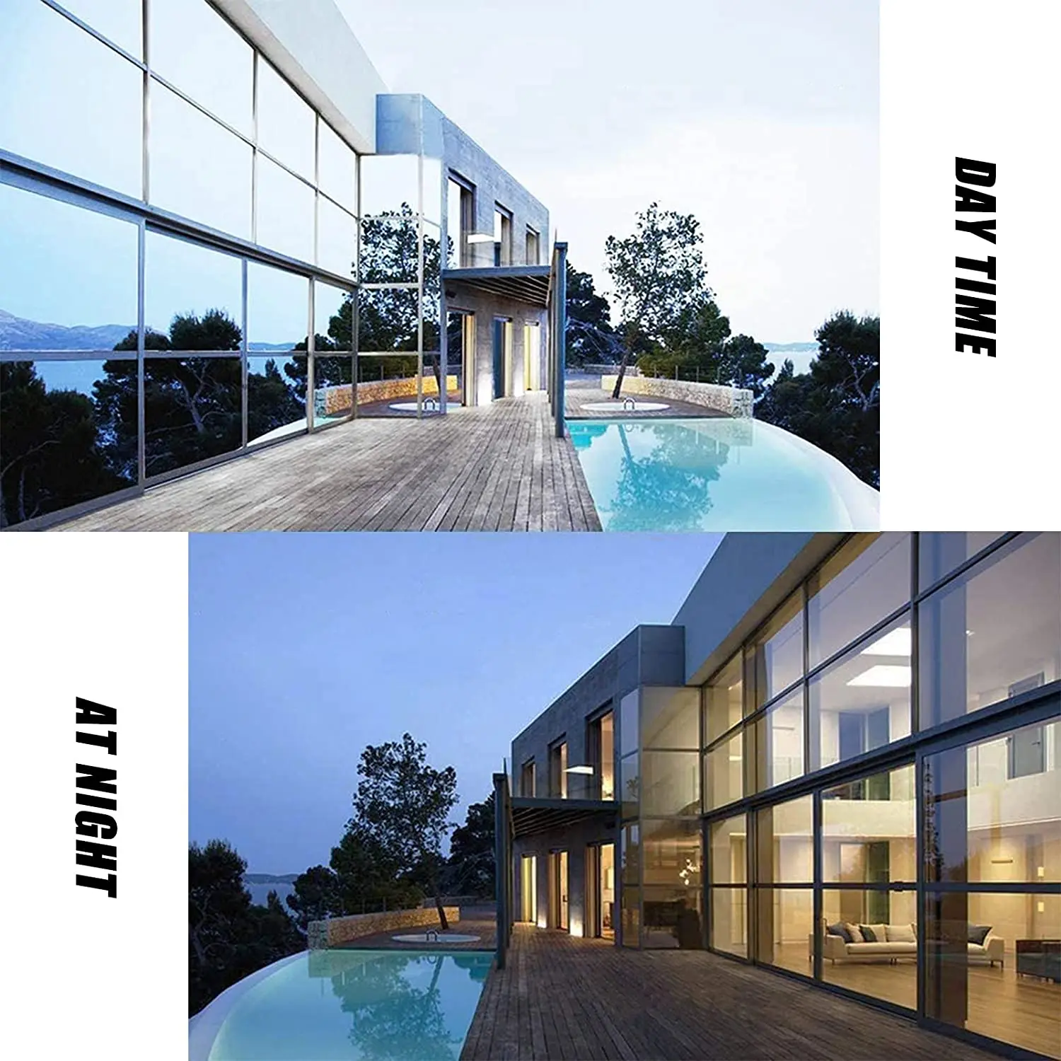 One Way Window Film, Mirror Effect Tint Glass Covering for Home Office,Reflective Heat Control Anti UV Glass Door One Way Window Film, Mirror Effect Tint Glass Covering for Home Office,Reflective Heat Control Anti UV Glass Door