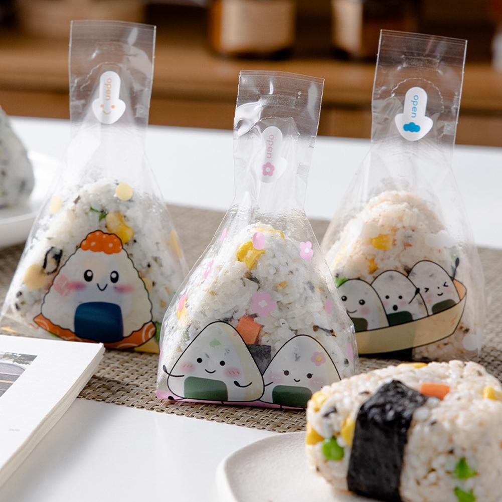 Onigiri Plastic Wrapper with Design (50 pcs) Onigiri Plastic Wrapper with Design (50 pcs)