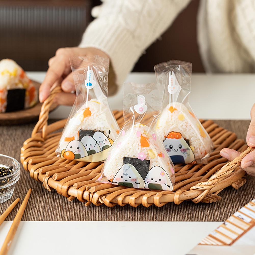 Onigiri Plastic Wrapper with Design (50 pcs) Onigiri Plastic Wrapper with Design (50 pcs)