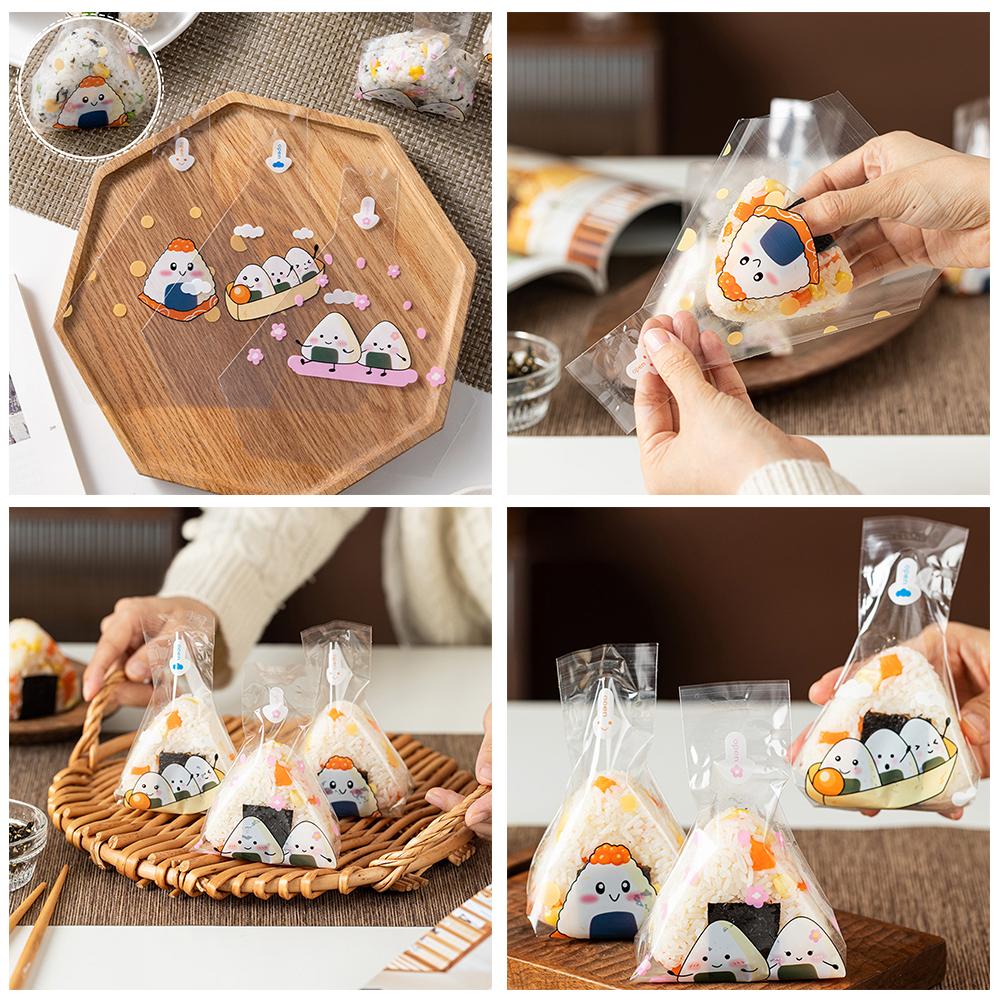 Onigiri Plastic Wrapper with Design (50 pcs) Onigiri Plastic Wrapper with Design (50 pcs)