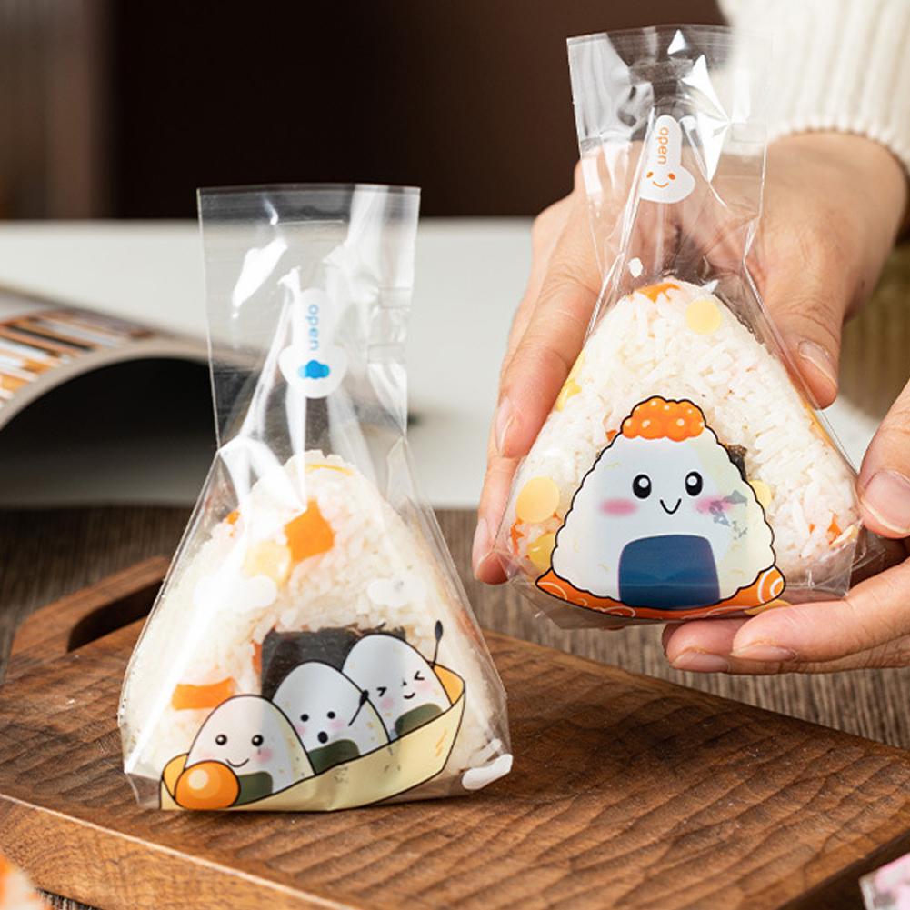 Onigiri Plastic Wrapper with Design (50 pcs) Onigiri Plastic Wrapper with Design (50 pcs)