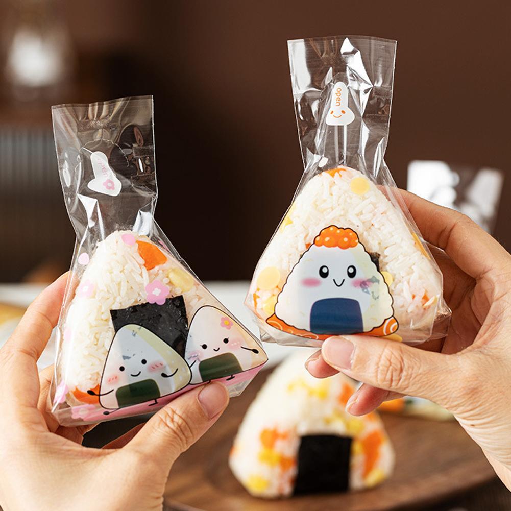 Onigiri Plastic Wrapper with Design (50 pcs) Onigiri Plastic Wrapper with Design (50 pcs)