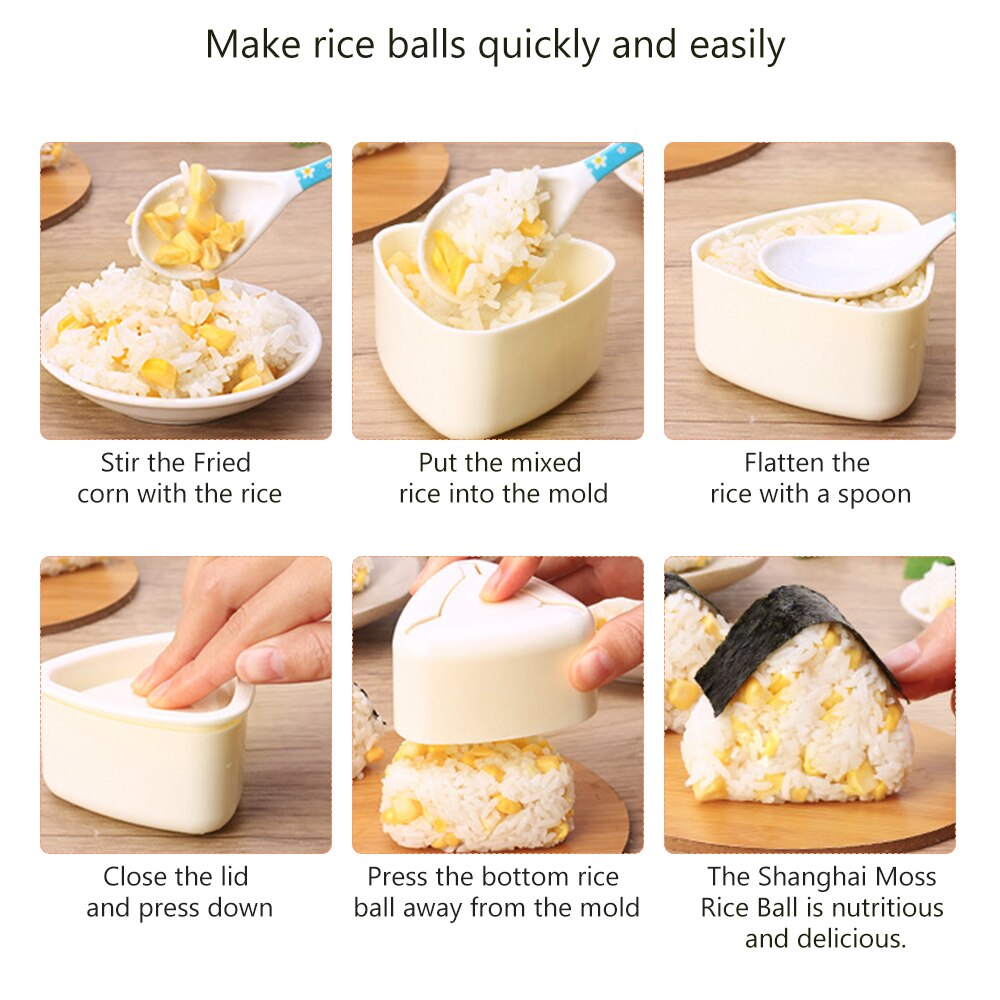 Onigiri Press Molding Set (3pcs) Onigiri Press Molding Set (3pcs)