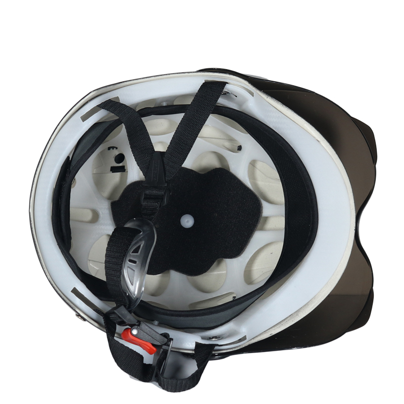Open Face Helmet with Visor