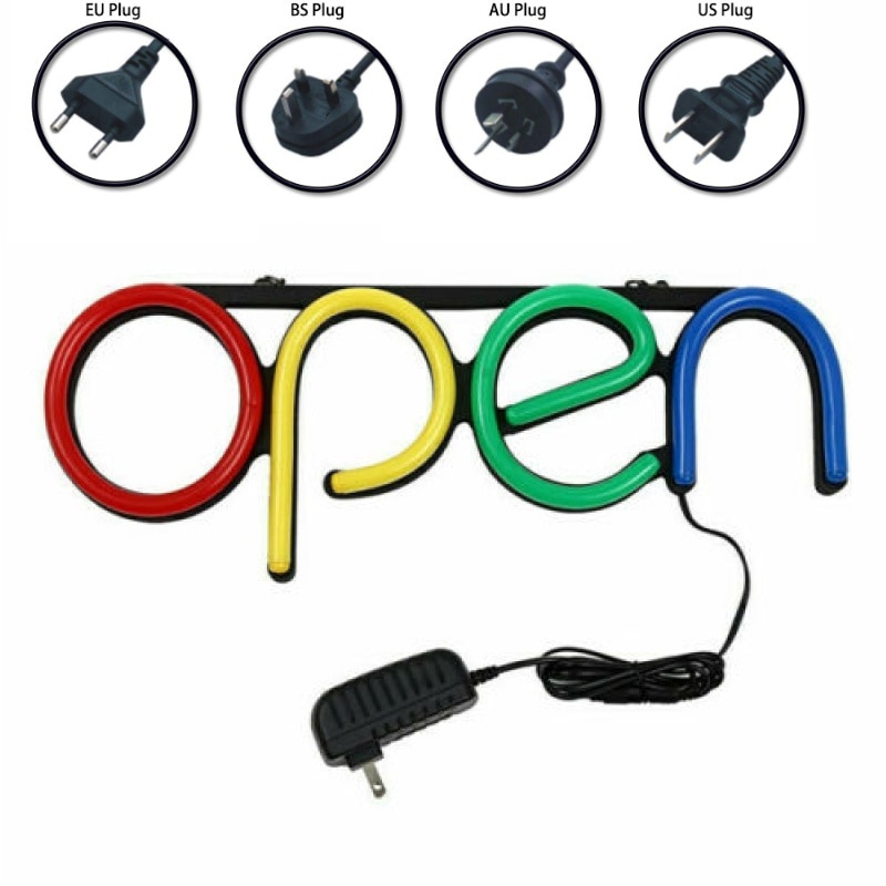 Open Neon Sign Ultra Bright LED Light