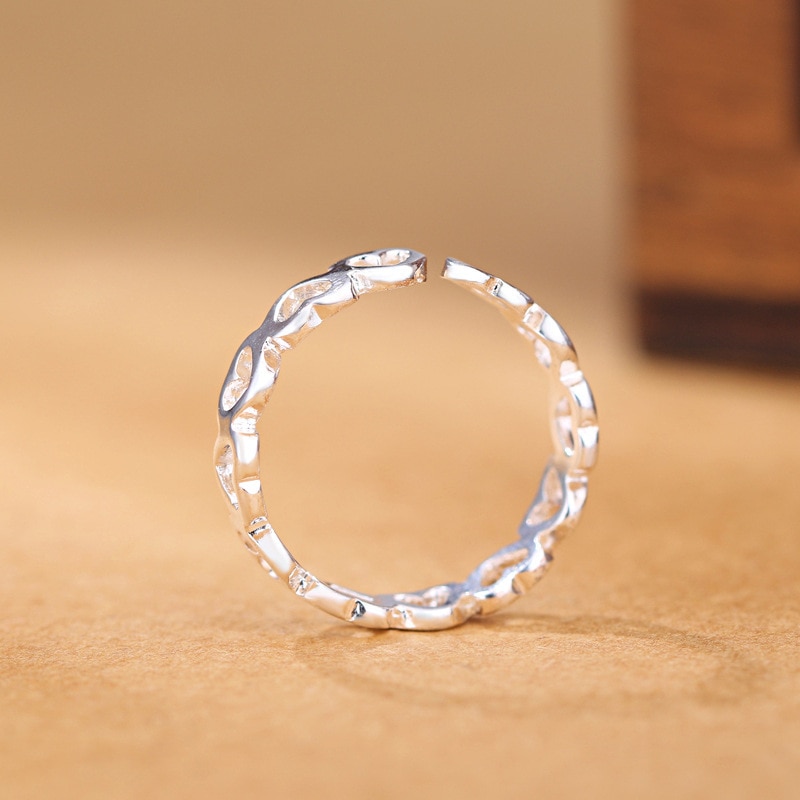 Open Type Resizable Hollow Heart Ring Open Type Resizable Hollow Heart Ring
