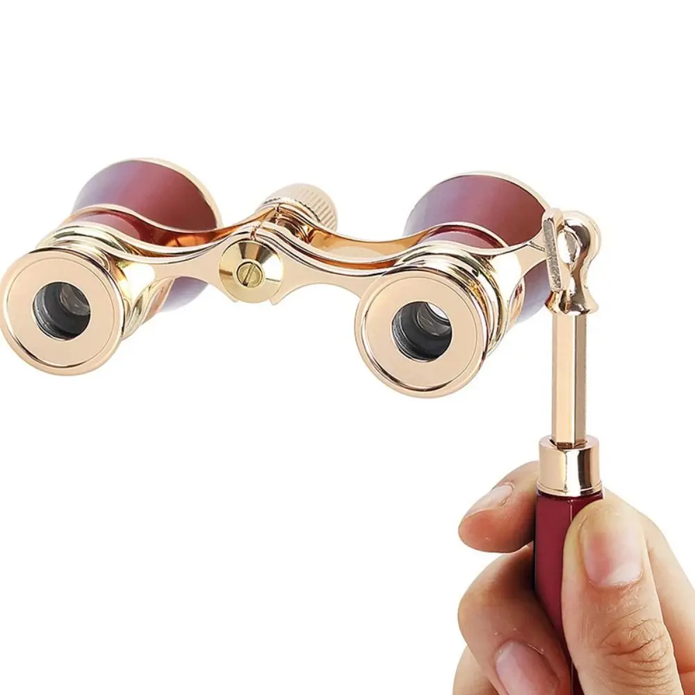 Optical BK9 Opera Glasses Lightweight 3X Compact Musical Concert Telescope Extendable Vintage Binoculars Telescope