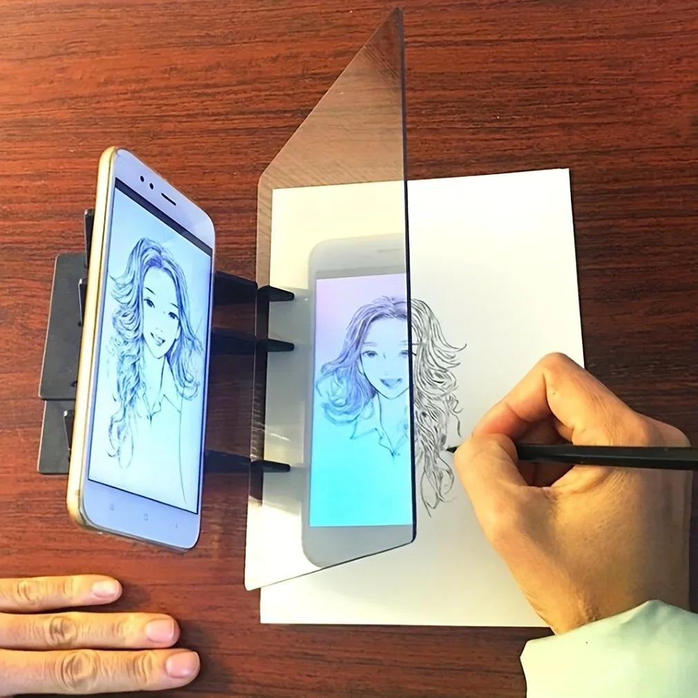Optical Clear Drawing Board, Portable Optical Tracing Board Image Draw Board Tracing Drawing Projector Optical Painting