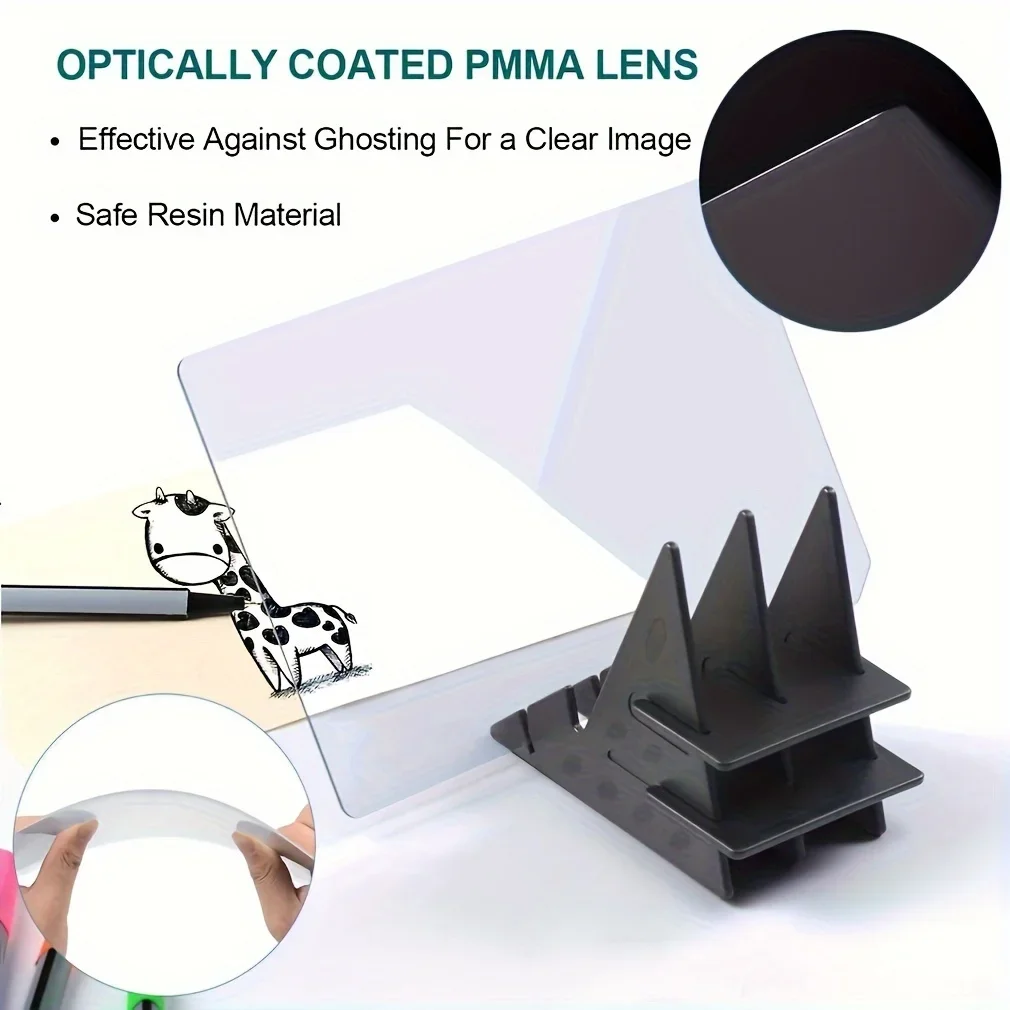 Optical Clear Drawing Board, Portable Optical Tracing Board Image Draw Board Tracing Drawing Projector Optical Painting Optical Clear Drawing Board, Portable Optical Tracing Board Image Draw Board Tracing Drawing Projector Optical Painting