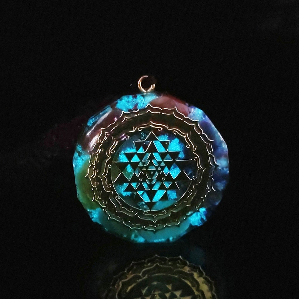 Orgonite Pendant Chakra Necklace Orgonite Pendant Chakra Necklace