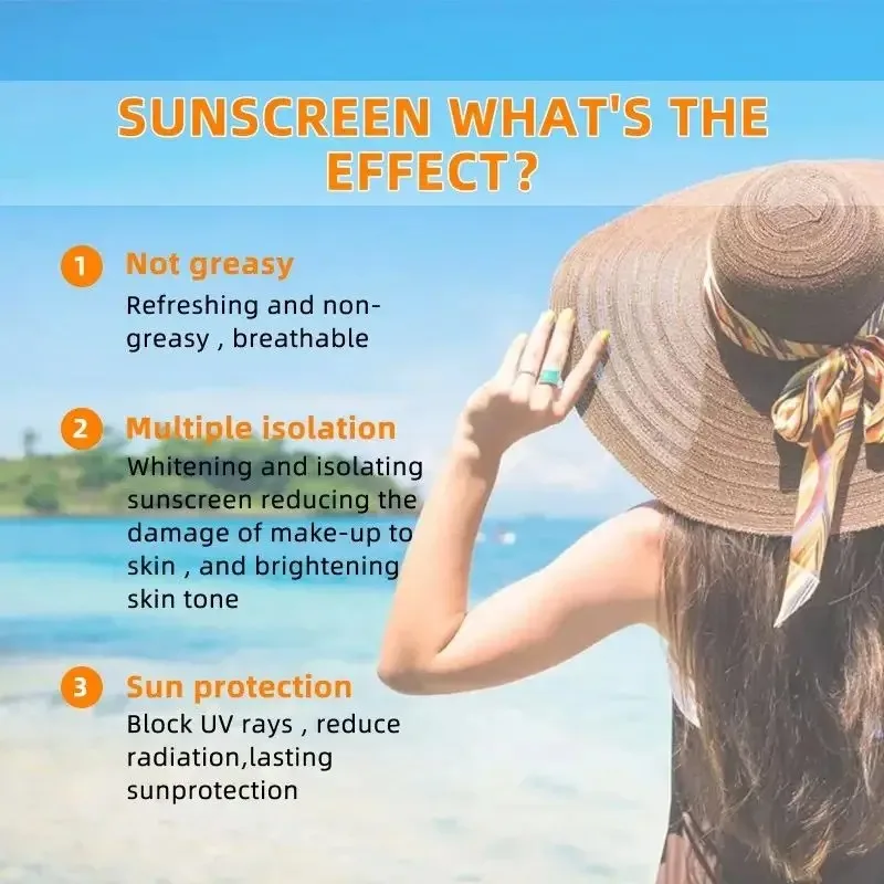 Original Facial Body Sunscreen Whitening Sun Cream Sunblock Skin Protective Cream Anti Sun Facial Protection Cream Original Facial Body Sunscreen Whitening Sun Cream Sunblock Skin Protective Cream Anti Sun Facial Protection Cream