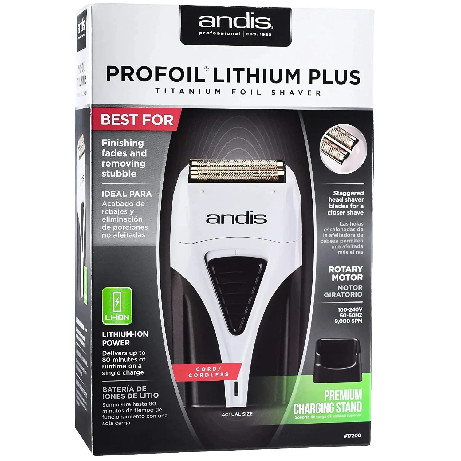 Original Profoil Lithium Plus 17200 Barber Hair Cleaning Electric Shaver For Men Beard Stubble Razor Bald Shaving Original Profoil Lithium Plus 17200 Barber Hair Cleaning Electric Shaver For Men Beard Stubble Razor Bald Shaving