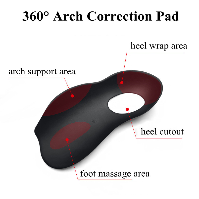 Orthopedic Insoles Orthotics Flat Foot Health Sole Pad for Shoes Insert Arch Support Pad for Plantar Fasciitis Feet Care