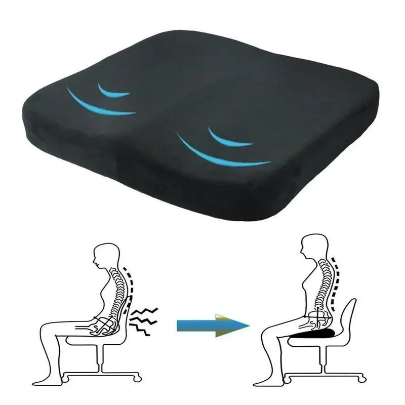 Orthopedic Memory Foam Seat Cushion for Office Chairs and Car Seat
