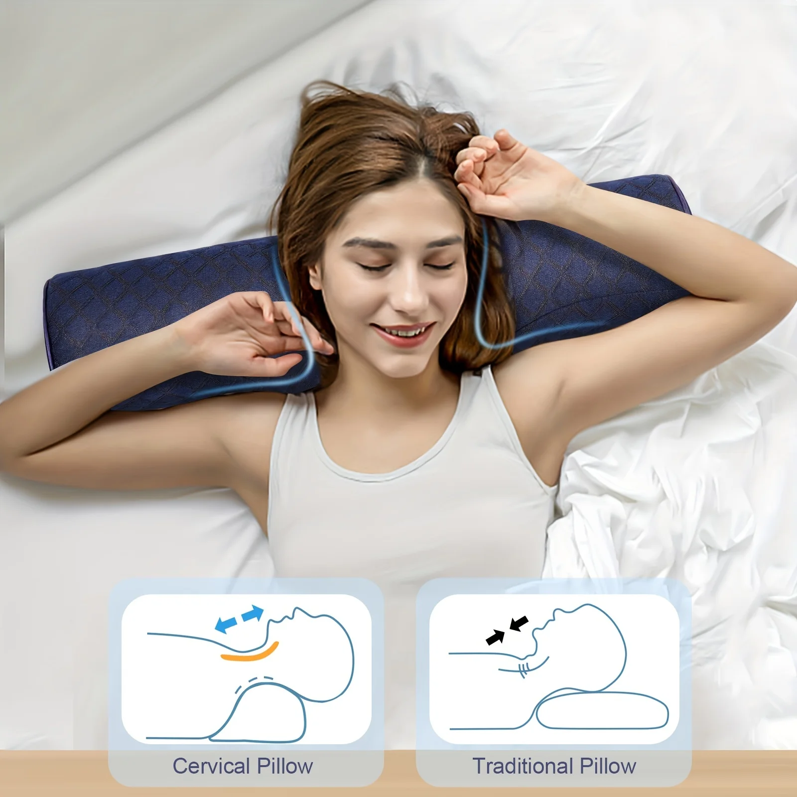 Orthopedic Neck Pillow: Superior Cervical Support Soft Memory Foam, Breathable Washable, Ideal for Every Sleeper Orthopedic Neck Pillow: Superior Cervical Support Soft Memory Foam, Breathable Washable, Ideal for Every Sleeper