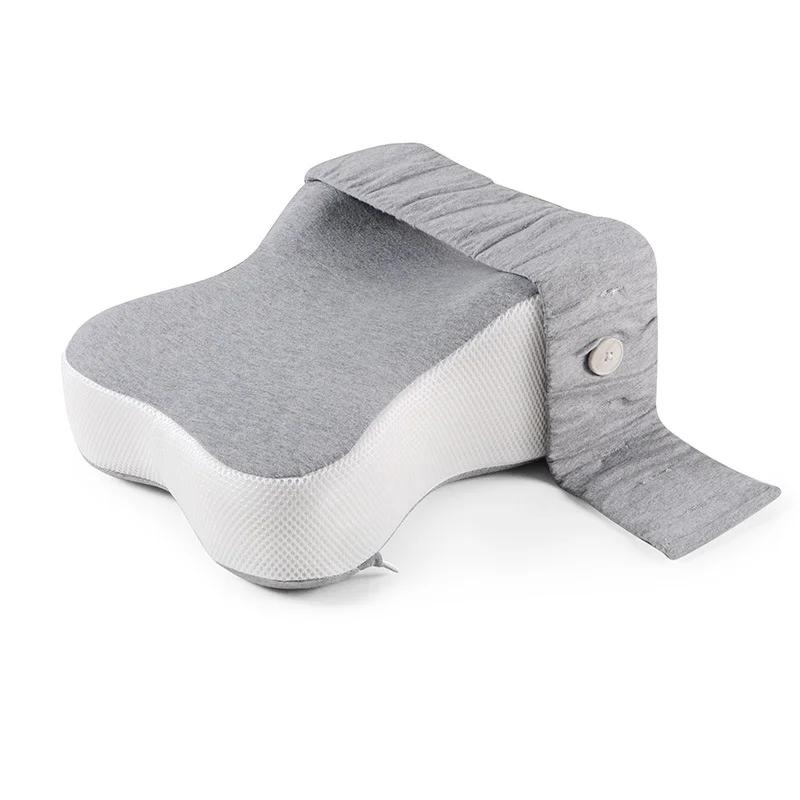 Orthopedic Slow Rebound Memory Cotton Clamp Leg Pillow Maternity Foot Pillow Strap Adjustable Side Sleeping Knee Leg