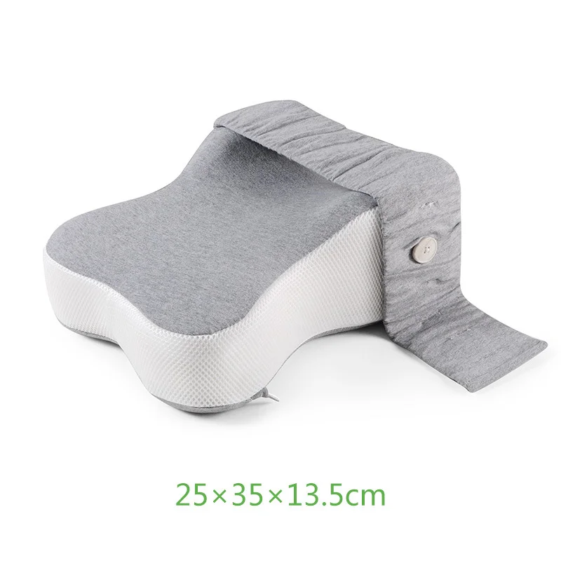 Orthopedic Slow Rebound Memory Cotton Clamp Leg Pillow Maternity Foot Pillow Strap Adjustable Side Sleeping Knee Leg