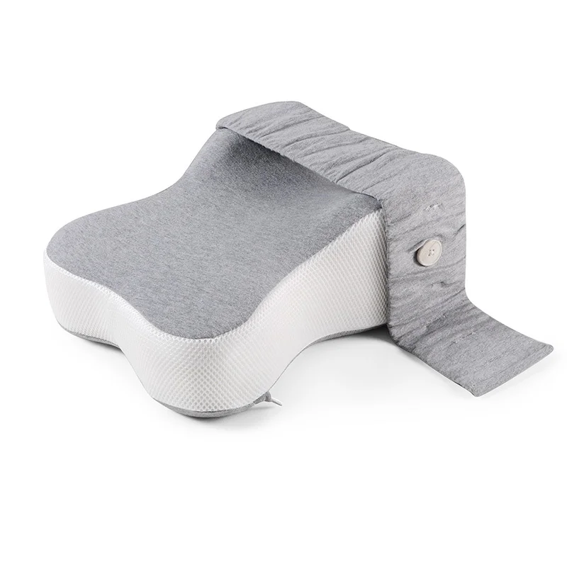 Orthopedic Slow Rebound Memory Cotton Clamp Leg Pillow Maternity Foot Pillow Strap Adjustable Side Sleeping Knee Leg