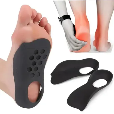Orthotic for Flat Foot O-Shaped Legs Correction Arch Support Plantar Fasciitis Orthopedic Insoles Men/Women Foot Care