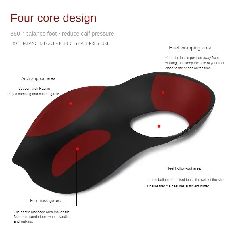Orthotic for Flat Foot O-Shaped Legs Correction Arch Support Plantar Fasciitis Orthopedic Insoles Men/Women Foot Care