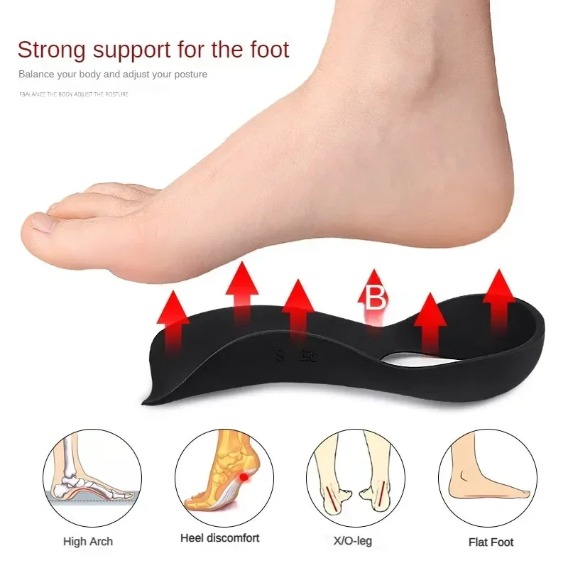 Orthotic for Flat Foot O-Shaped Legs Correction Arch Support Plantar Fasciitis Orthopedic Insoles Men/Women Foot Care