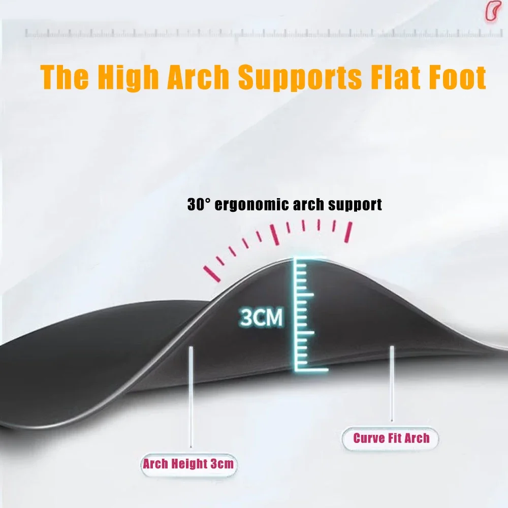Orthotic Insoles for Plantar Fasciitis Pain Relief Therapy Flat Feet Arch Support Insoles for Shoes Women Men XO-Legs