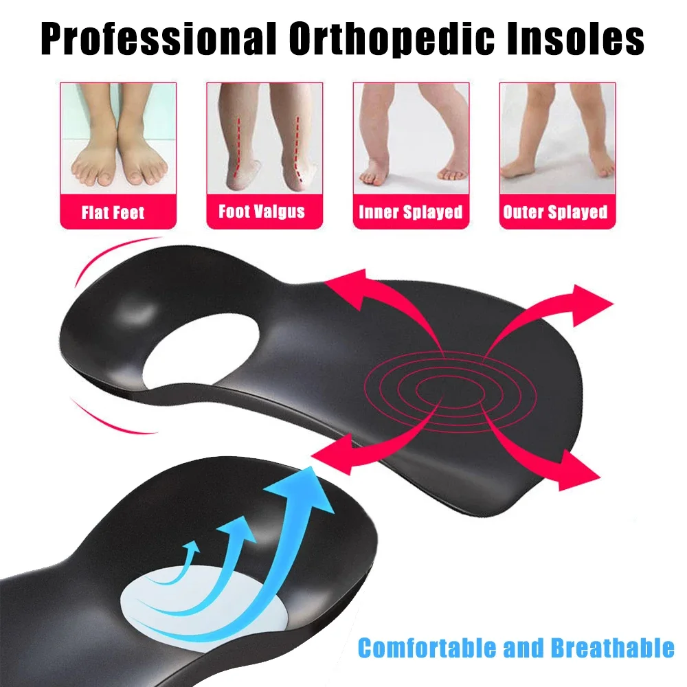 Orthotic Insoles for Plantar Fasciitis Pain Relief Therapy Flat Feet Arch Support Insoles for Shoes Women Men XO-Legs