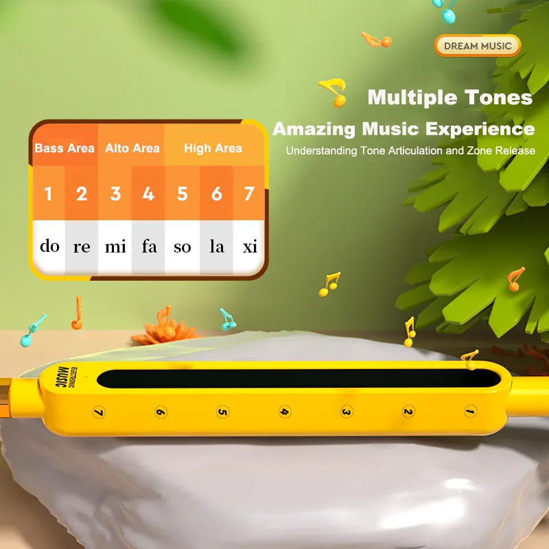 Otamatone Japanese Electronic Musical Instrument For Children Tomatone Synthesizer Electric Tadpole Kawaii Toy