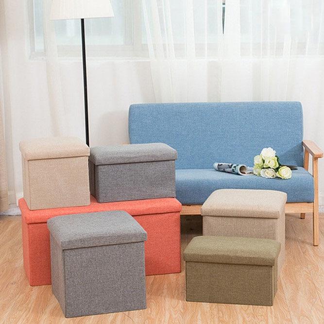 Ottoman Storage Box Folding Stool Ottoman Storage Box Folding Stool